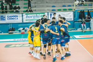 Esultanza di squadra Portomaggiore
