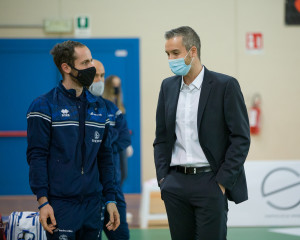 Lo Staff Unitrento nel prepartita