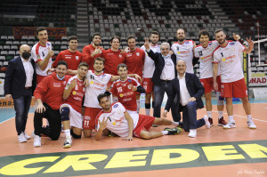 Conad Reggio Emilia esulta dopo la vittoria