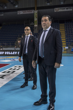 Cucine Lube Civitanova - Ingresso tecnici (da sinistra Nicola Giolito e Ferdinando De Giorgi)