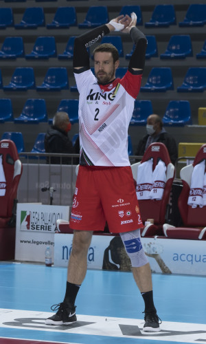 Cucine Lube Civitanova - Riscaldamento schiacciatore Jiri Kovar