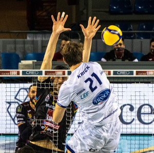 Top Volley Cisterna - Schiacciata centrale Tobias Krick