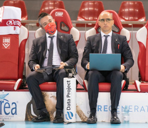 Cucine Lube Civitanova - Team manager Matteo Carancini e secondo allenatore Nicola Giolito