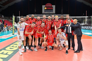 Cucine Lube CIVITANOVA, festeggia la vittoria contro Perugia