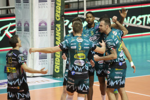 I giocatori di Perugia esultano
