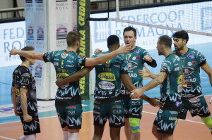 I giocatori di Perugia esultano