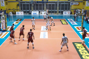 Squadre in campo in fase di gioco