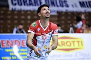 Davide Luigi Russo in riscaldamento