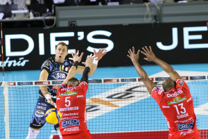 Sir Safety Conad Perugia - Lungolinea dell'opposto Aleksandar Atanasijevic