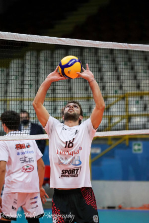 Sergio Petrone in riscaldamento