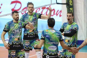 I giocatori di Perugia esultano