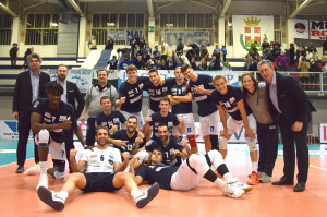 Il Vbc Mondov&igrave; esulta dopo la vittoria