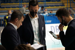 Coach Poletto a colloquio con Nesello e Bortoluzzi