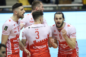 I giocatori di Piacenza esultano