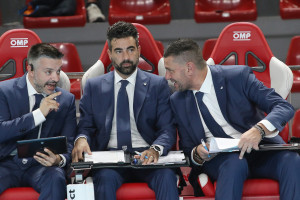 Team manager Carancini, Assistente allenatori Massaccesi e secondo allenatore Romano Giannini
