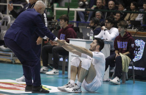 Coach Paolo Montagnani e Giulio Pinali (Siena)