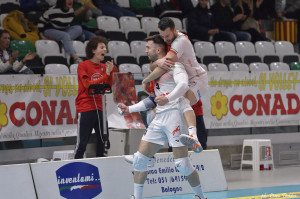 Conad Reggio: Luiz Perotto e Mariano esultano