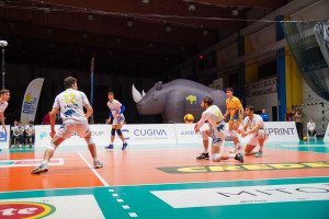 I bellunesi schierati in ricezione