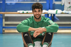Alessandro Acuti in riscaldamento