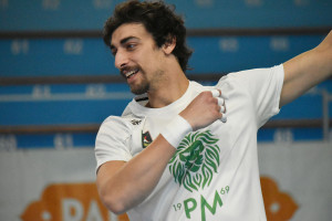 Enrico Pilotto in riscaldamento