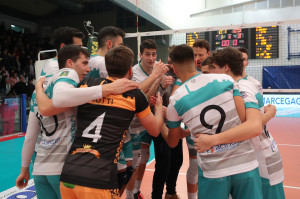 I giocatori di Cant&ugrave; esultano a fine partita