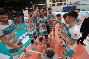 I giocatori di Cant&ugrave; esultano a fine partita