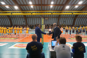 Le squadre prima della partita