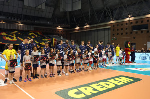 La Consar Ravenna schierata prima di inizio gara