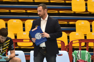 Coach Marcello Mattioli ad inzio gara 