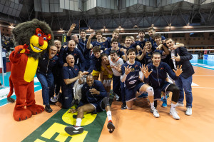 I giocatori di Ravenna esultano a fine partita