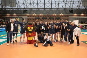 I giocatori di Ravenna esultano a fine partita
