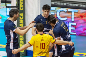 I giocatori di Ravenna festeggiano