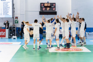Gabbiano Mantova durante le fasi di riscaldamento