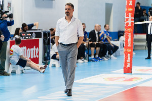 Il coach di Gabbiano Mantova Simone Serafini