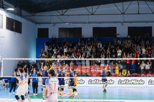 Il punto decisivo di OmiFer Palmi che fa scoppiare di gioia il Palasport Mimmo Surace