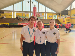 Gli arbitri della 1° Giornata di gare al Pala Allende di Fano