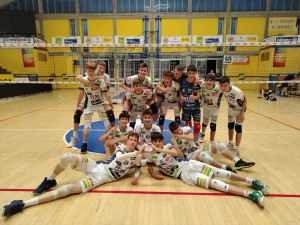 Itas Trentino festeggia la vittoria contro Puliservice Acqua S.Bernardo Cuneo