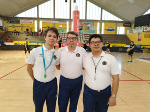 Gli arbitri impegnati al Palasport Allende per la 2° Giornata di gare