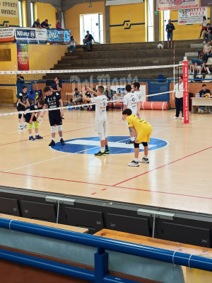 Un'azione di gioco tra Consar Ravenna e Puliservice Acqua S.Bernardo Cuneo