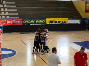La gioia della Cucine Lube Civitanova dopo il successo per 2-1 su Itas Trentino