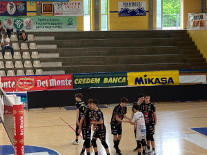 La gioia della Cucine Lube Civitanova dopo il successo per 2-1 su Itas Trentino
