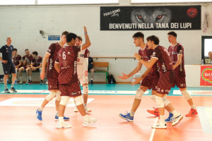 Itas Trentino durante la gara contro Cisterna