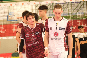 Itas Trentino durante la gara contro Cisterna
