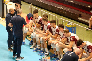Itas Trentino durante la gara contro Cisterna