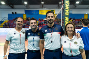 Gli arbitri della gara