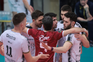 I giocatori di siena esultano