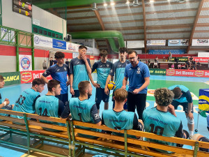 Coach Ronsini a colloquio coi suoi
