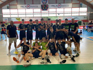 L'esultanza di Acqui Terme dopo la vittoria contro Padova