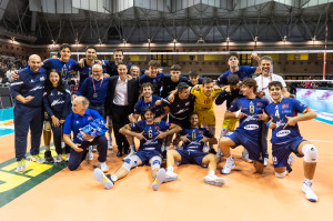 I giocatori di Ravenna esultano a fine partita