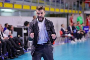 Esultanza di Coach Petrella